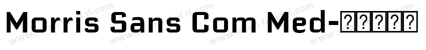 Morris Sans Com Med字体转换